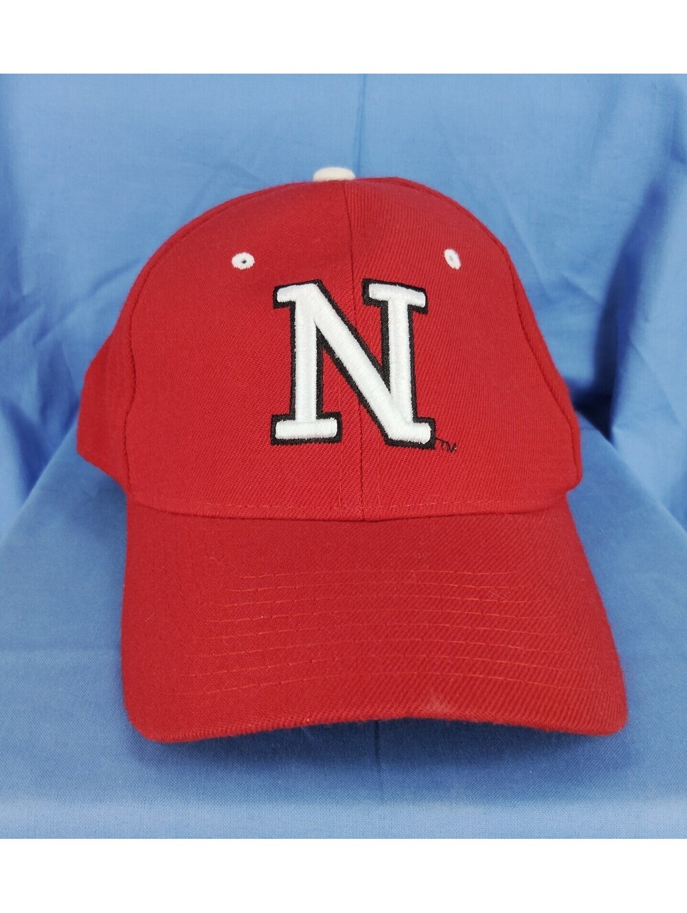 Nebraska Cornhuskers Hat Zephyr Fitted 7 1/2 Red Huskers NCAA Cap